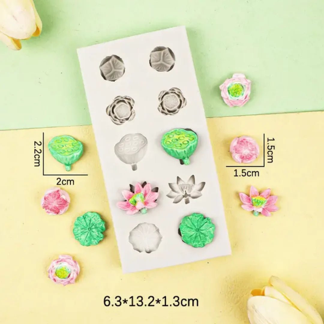 Lotus pond mould for candle