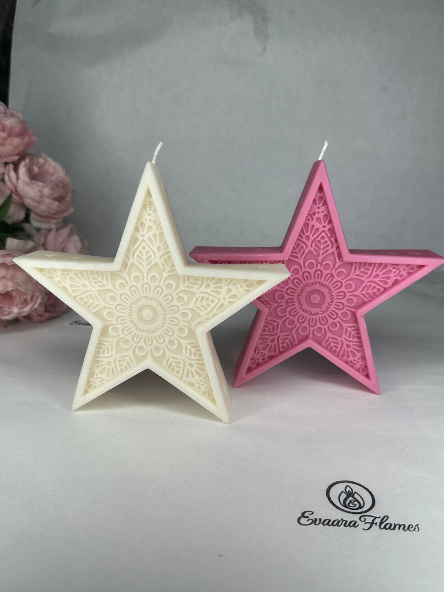 Mandala Star Candle
