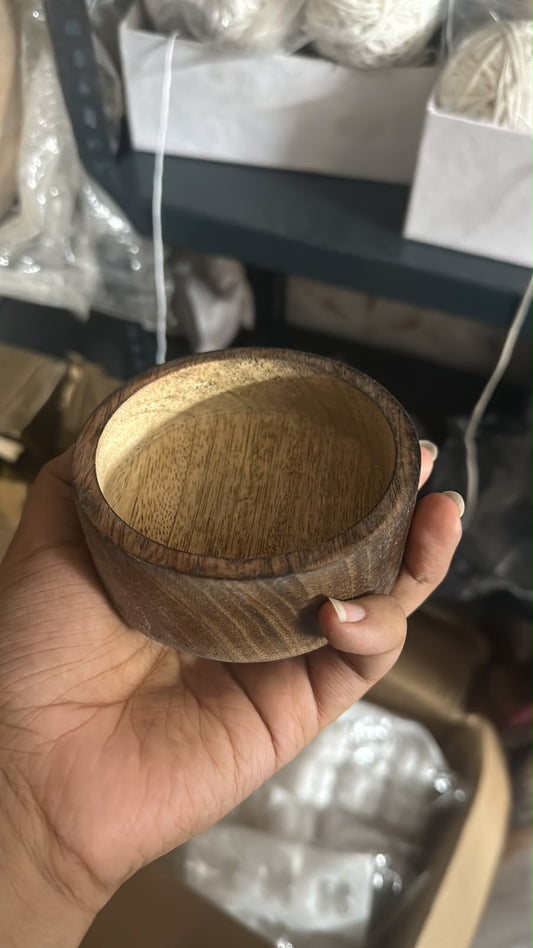 Round tray wooden