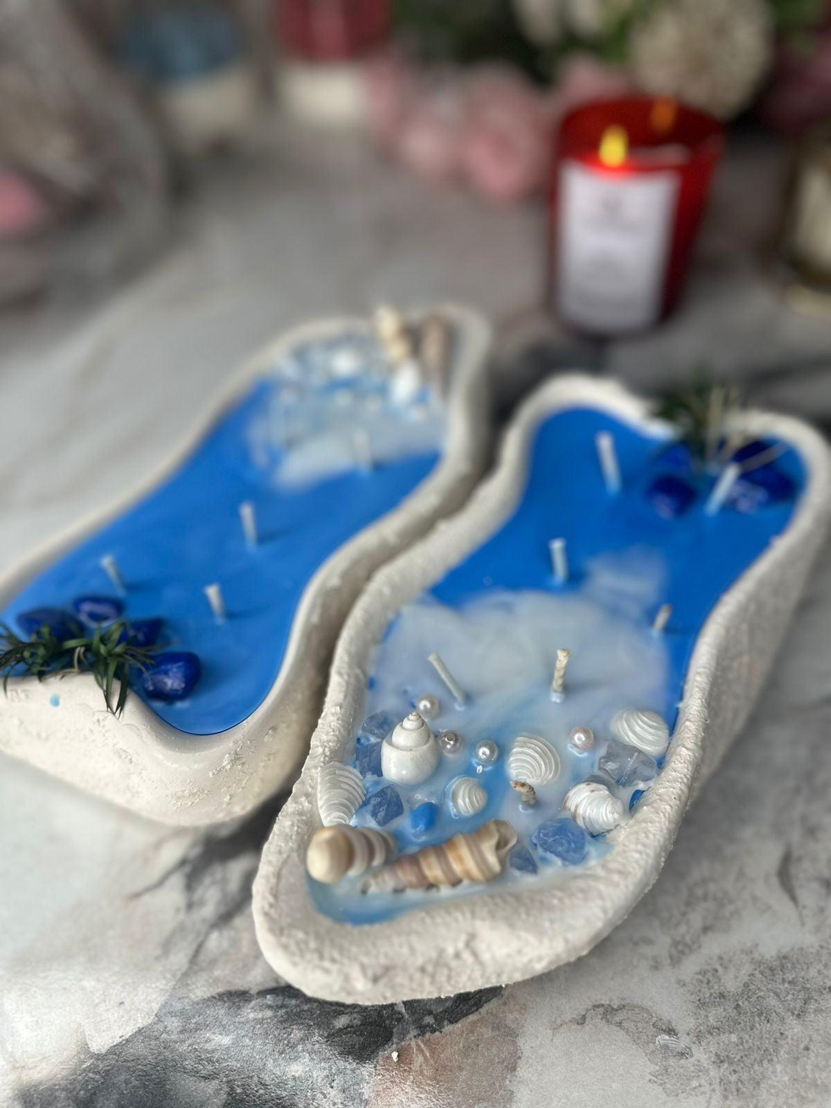 Ocean Themed Home Decor Candle