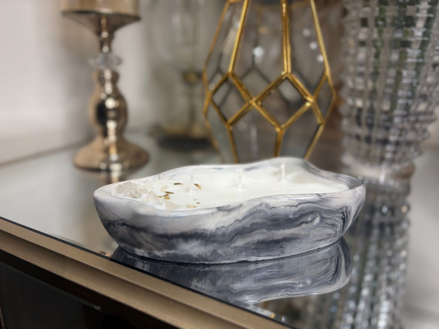 Concrete Boat Candle
