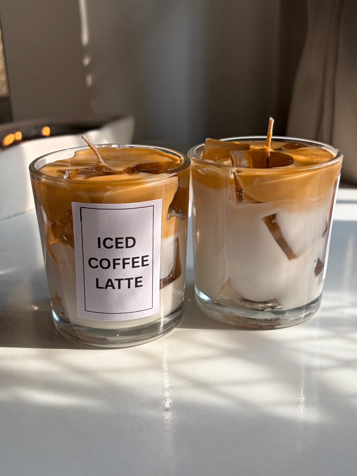 Coffee latte candle