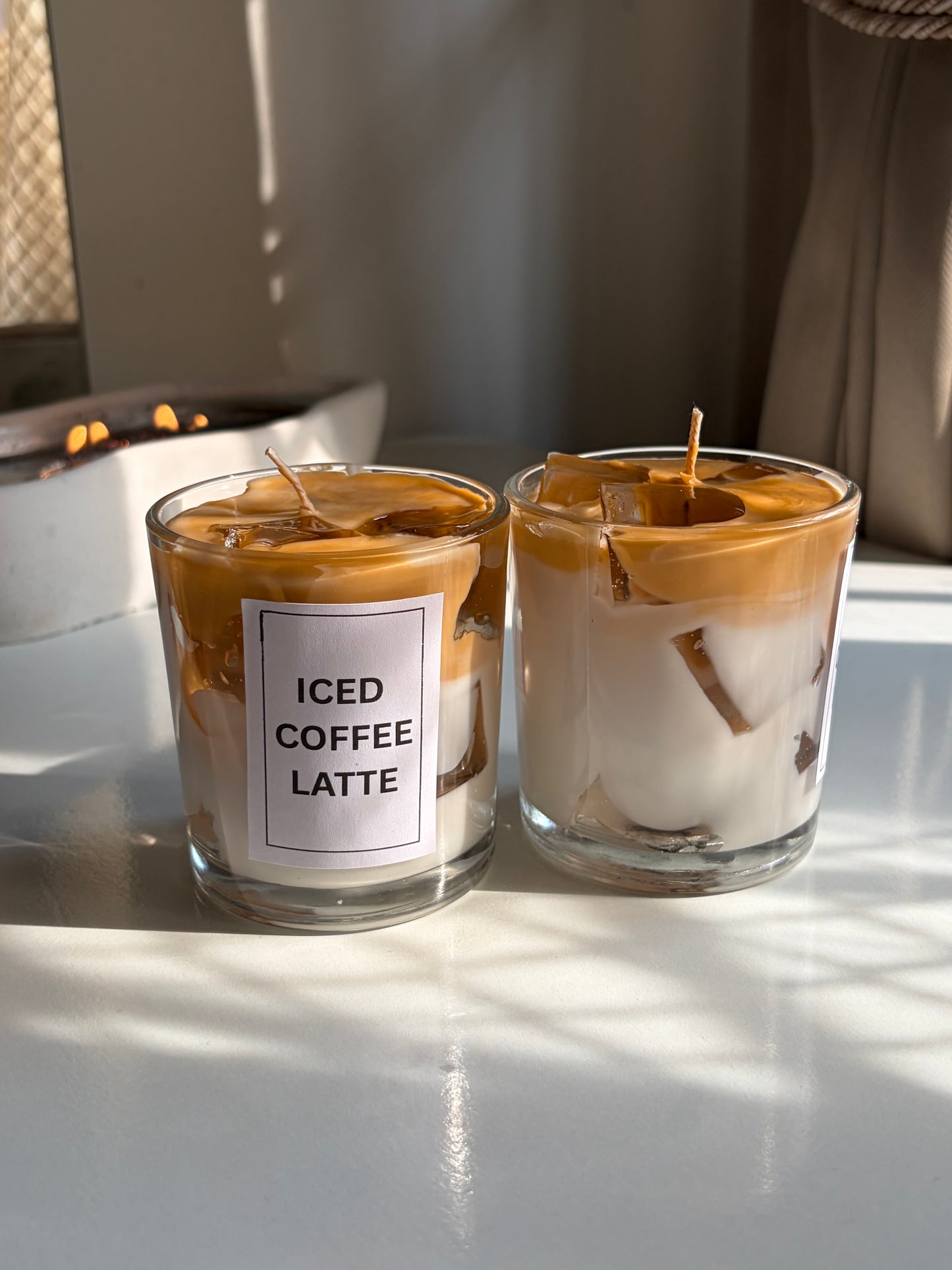 Coffee latte candle