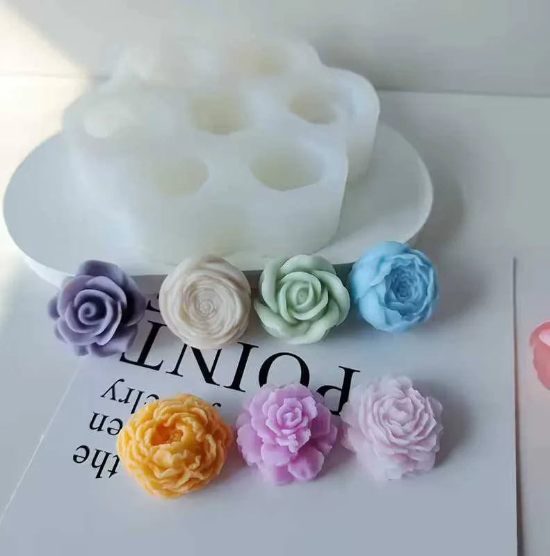 7 in one flower rose mould
