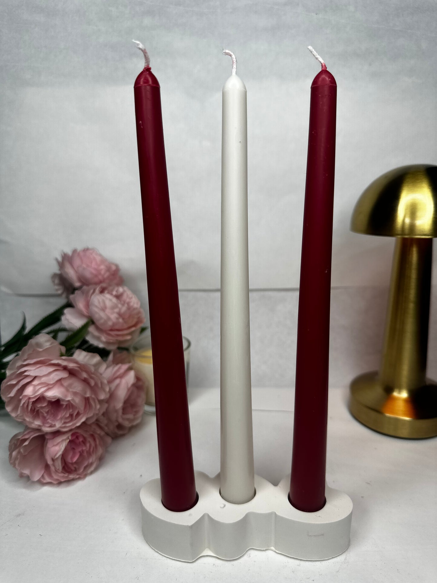 Dinner Candle Set of 3 with holder